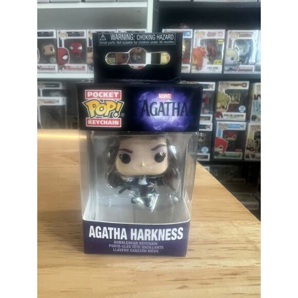 Agatha Harkness Funko Pocket Pop Keychain All Along Disney Marvel Comics TV Show - Picture 1 of 6